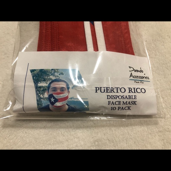 Puerto Rico 🇵🇷 Disposable Mask - Picture 2 of 3